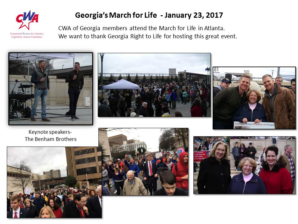 CWA of Georgia attends March for Life in Atlanta – Concerned Women for ...