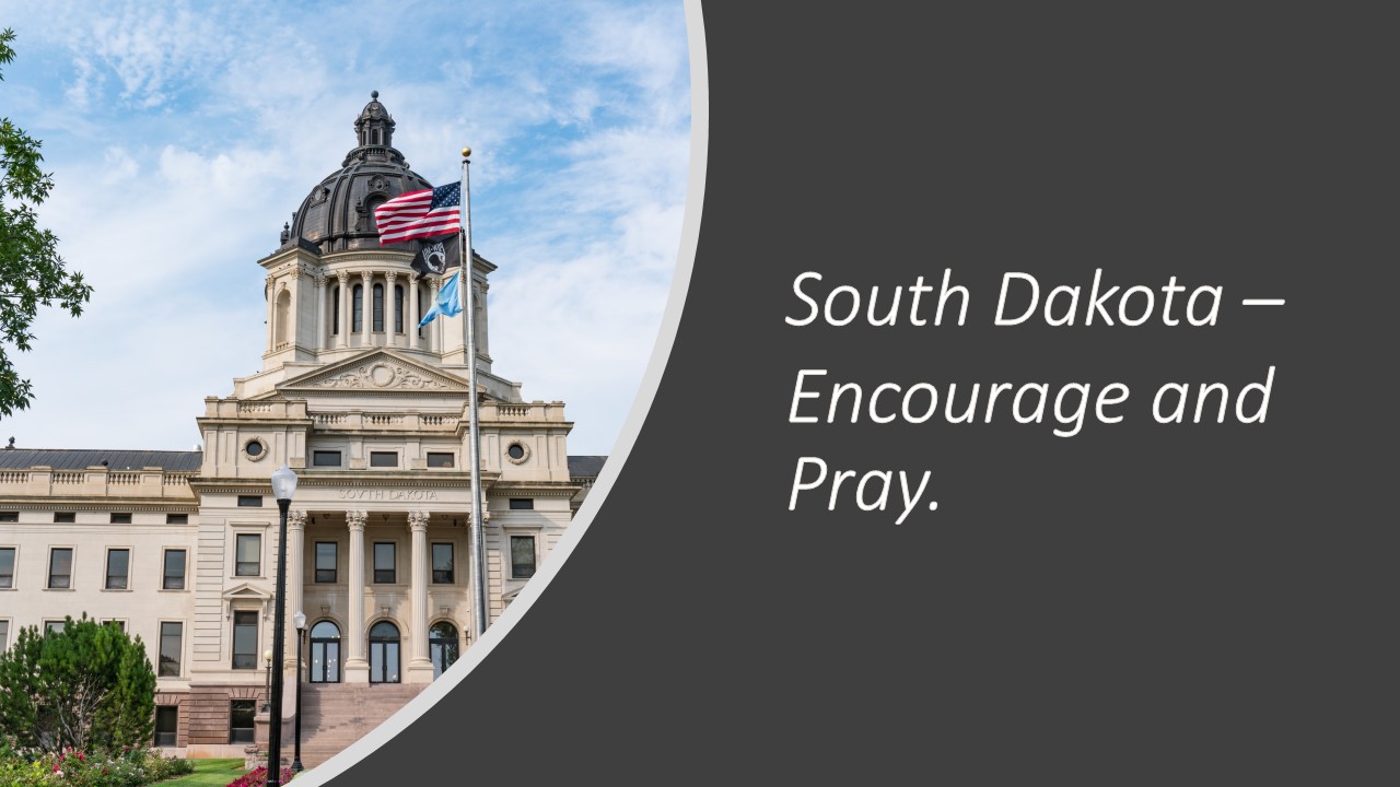 Are You an Encourager? The SD State Legislature Needs You!