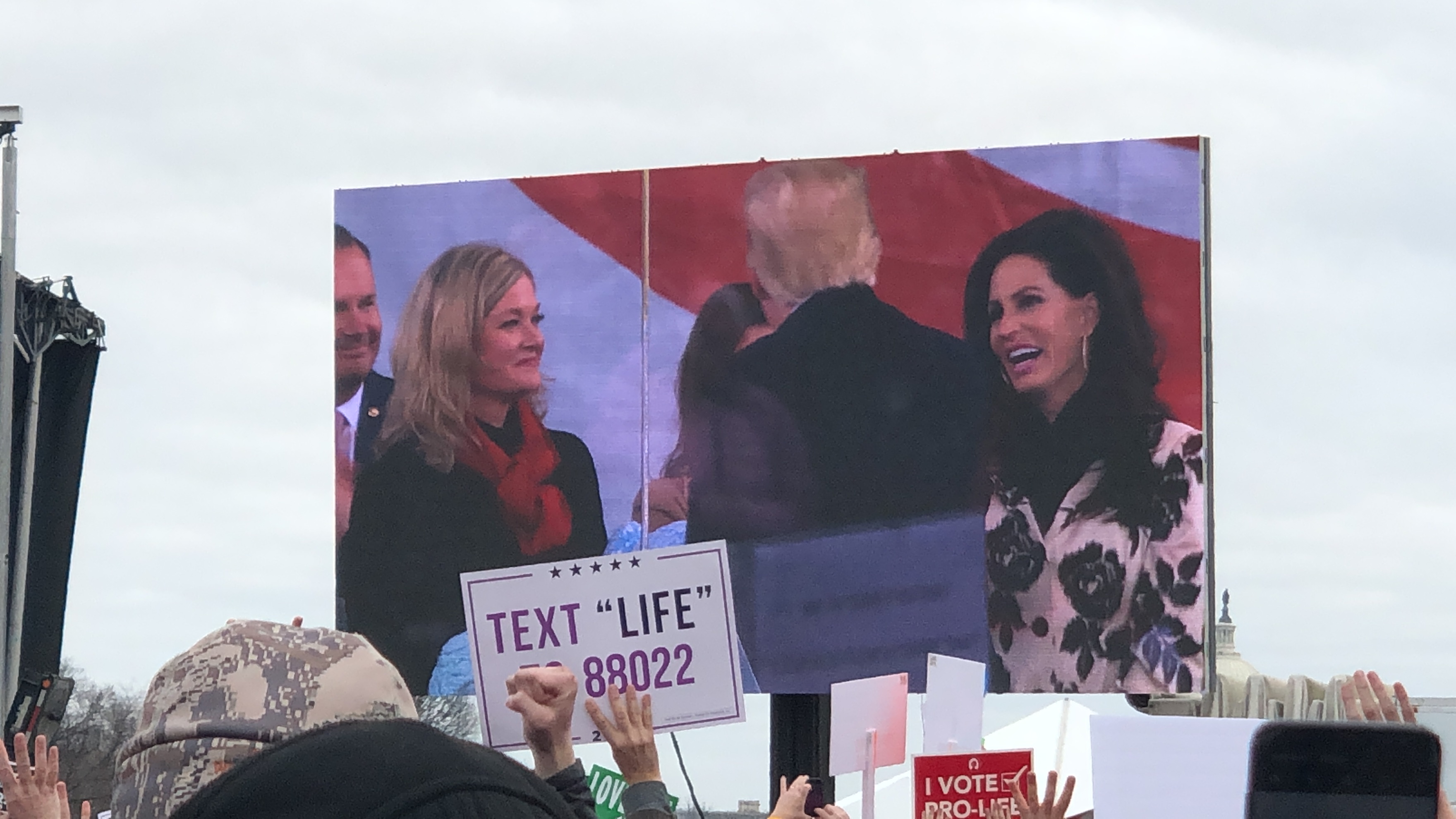CWA CEO and President at 2020 March for Life with President Donald Trump