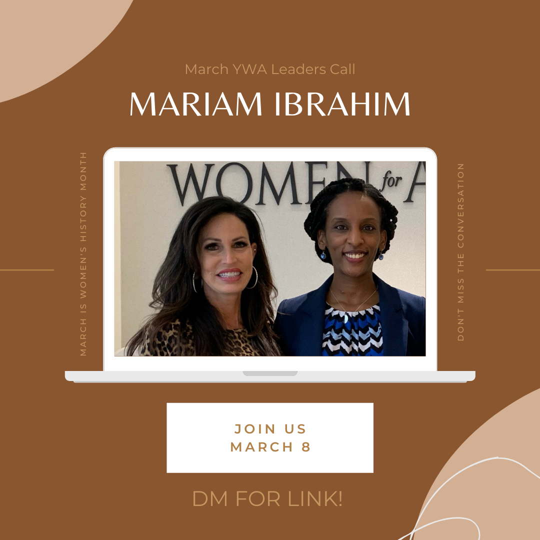 Register Today! International Women’s Day with Mariam Ibrahim