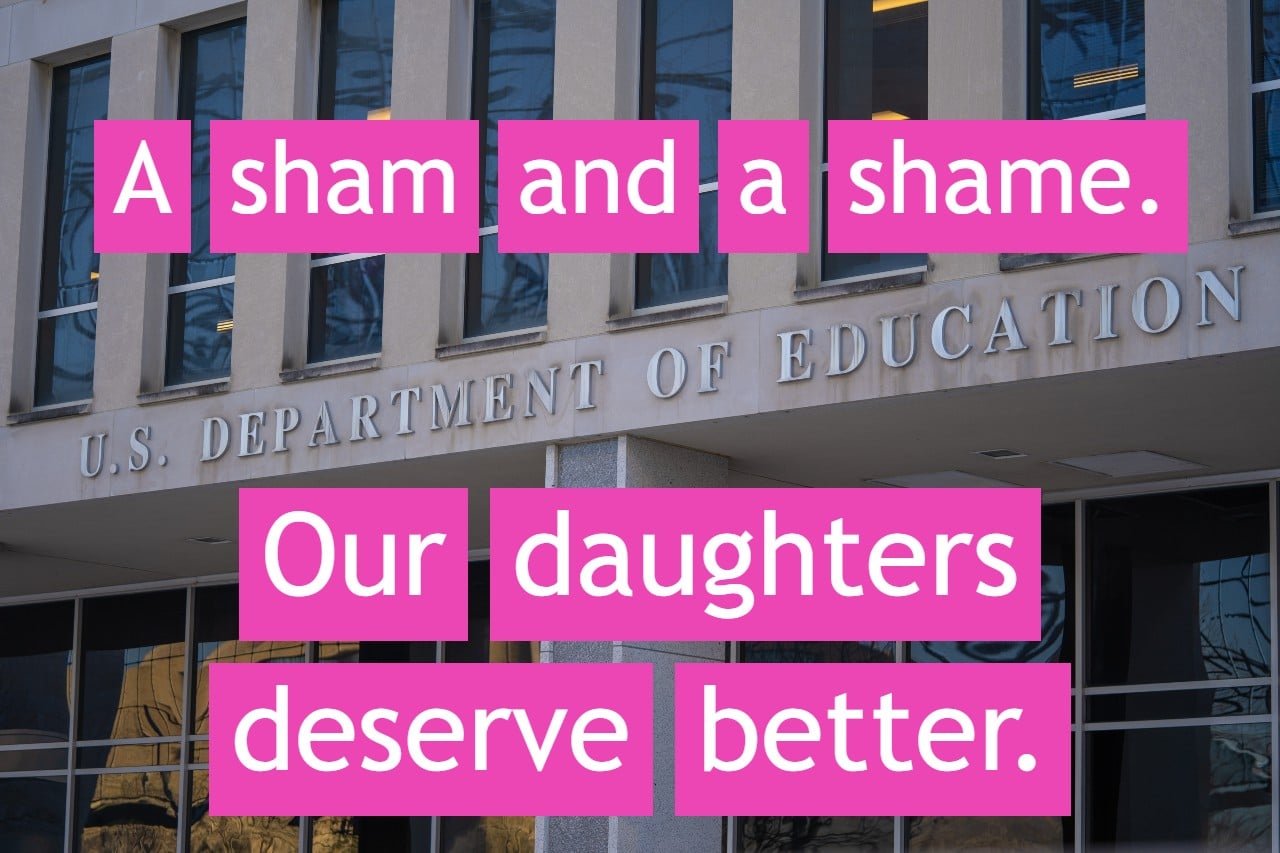 Press Release:  Education Department Throws the Civil Rights of Women Under the Bus