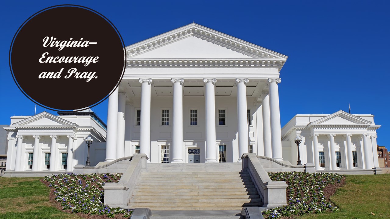 Are You an Encourager? The Virginia State Legislature Needs You!