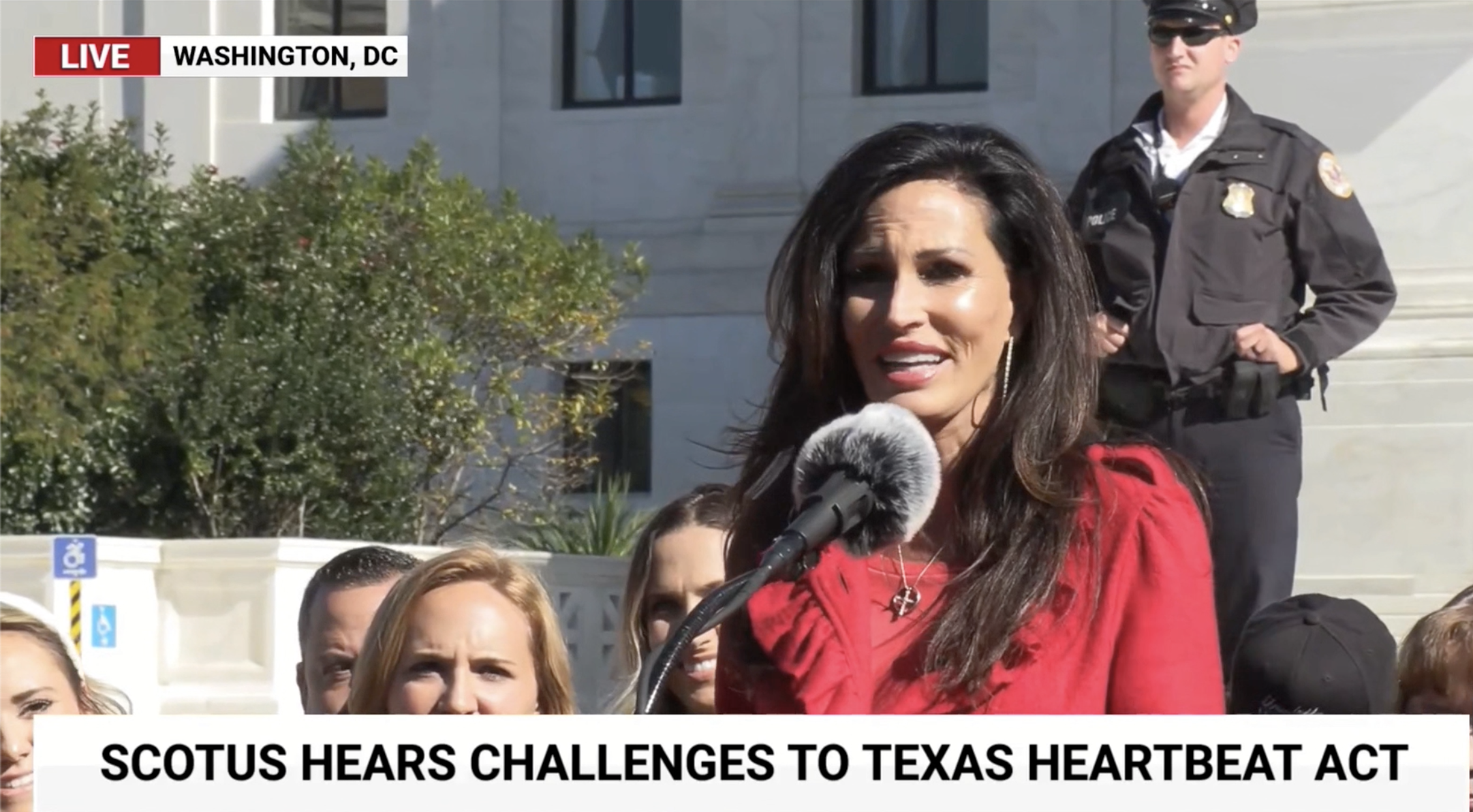 TODAY: CWA on the steps of the Supreme Court for TX Heartbeat Law