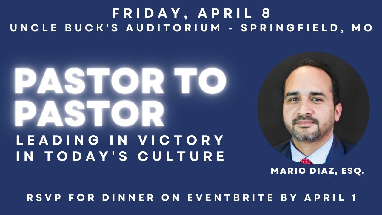 Pastor to Pastor Dinner: Leading in Victory in Today’s Culture
