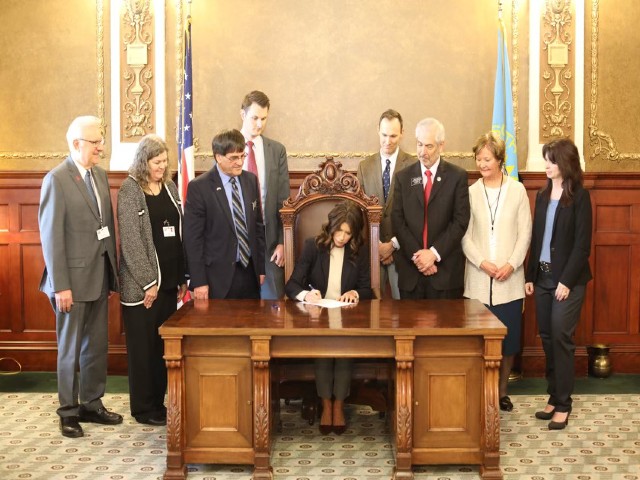 CWA of South Dakota attends Gov. Kristi Noem’s bill signing ceremony.