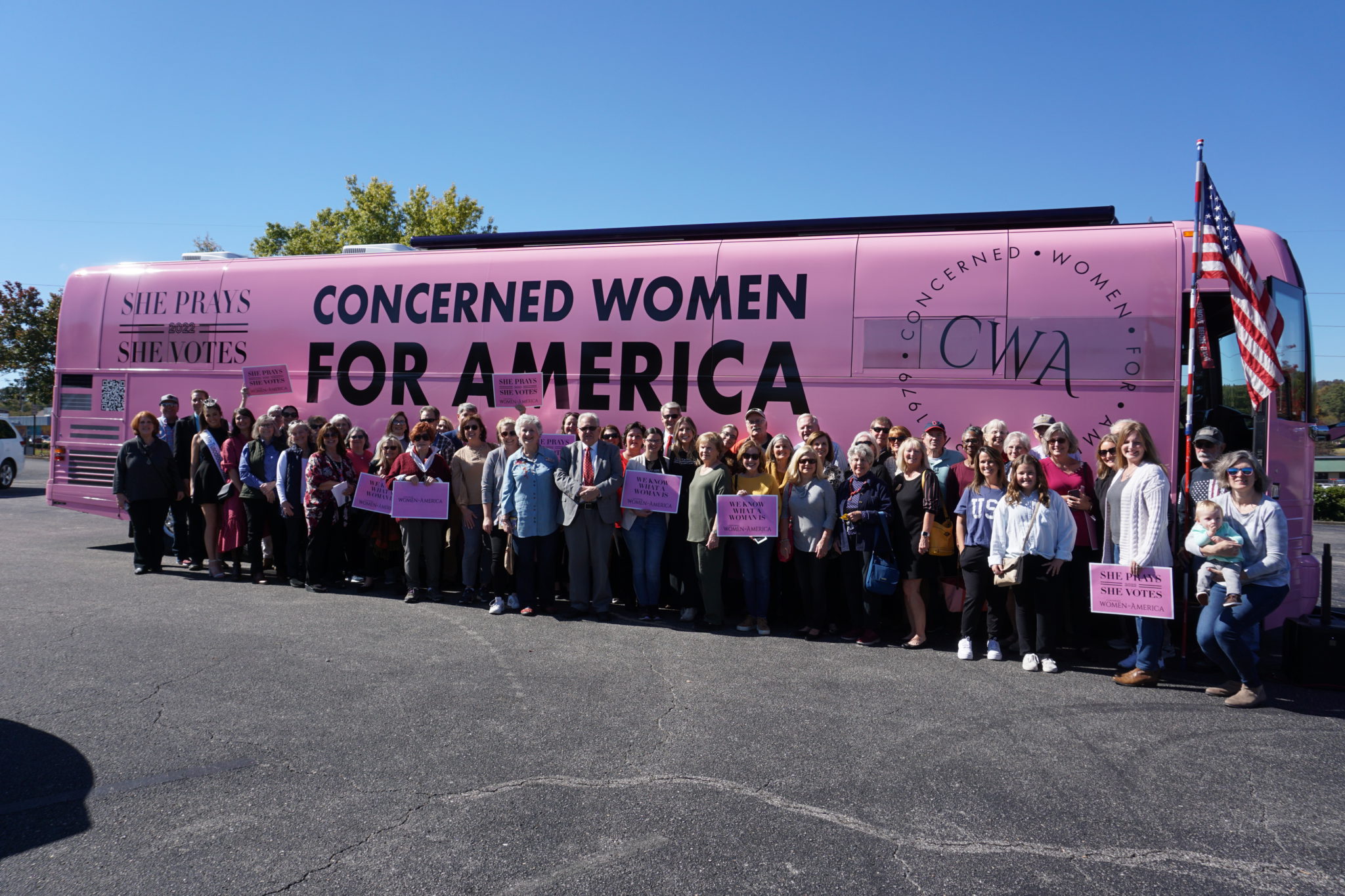 The Big Pink Bus Heads Across the South – Concerned Women for America