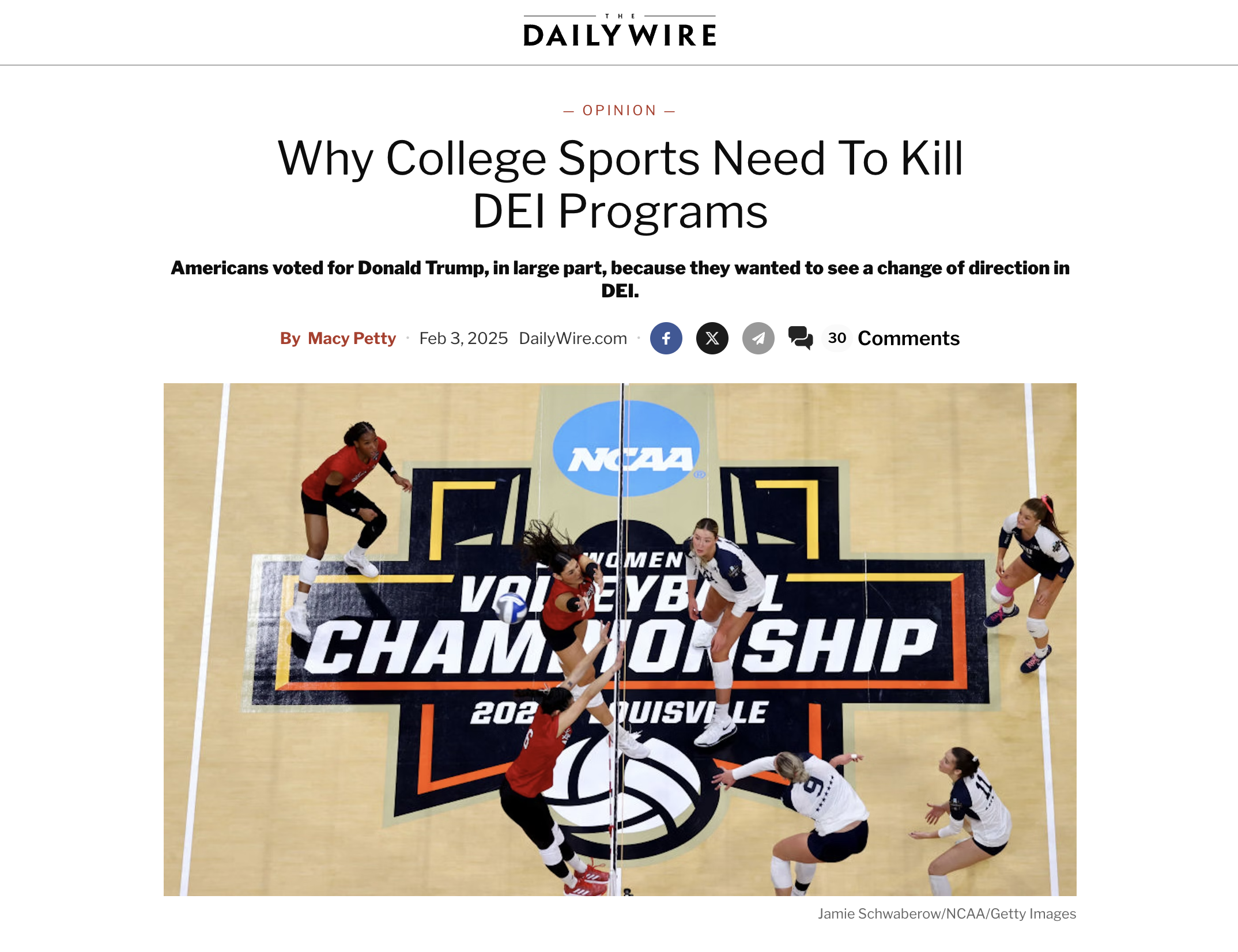 Why College Sports Need To Kill DEI Programs